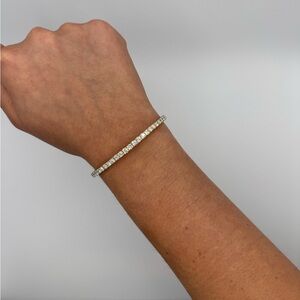 14K Gold 2.00CT Natural Diamond Flexible Bangle